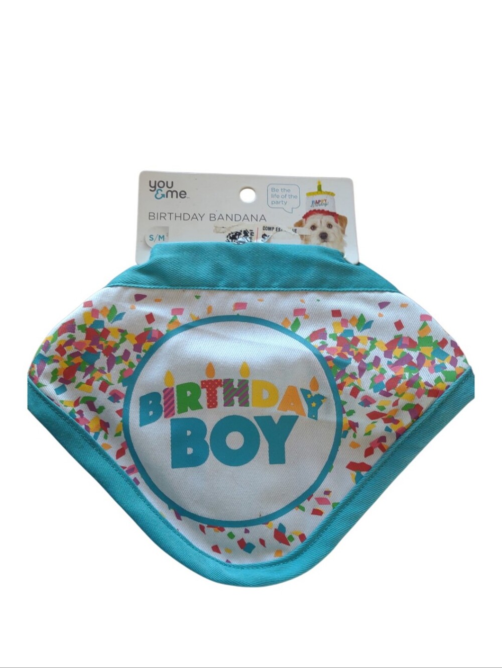 NWT Dog bandana  Birthday "Birthday Boy" Bandana Reversible S/M